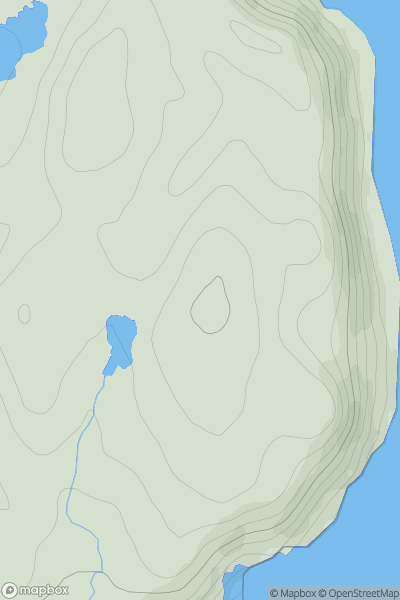 Thumbnail image for Druim Dubh [Lewis and Nearby Islands] showing contour plot for surrounding peak